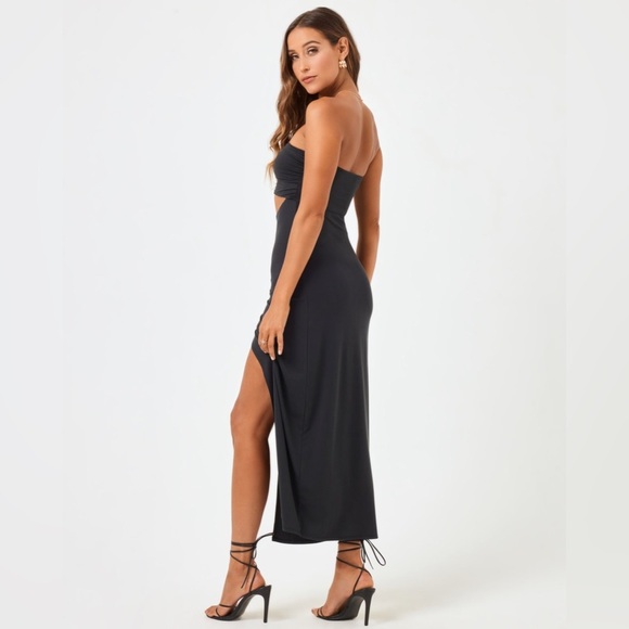 LSPACE Corsica Black Dress L - Picture 5 of 7